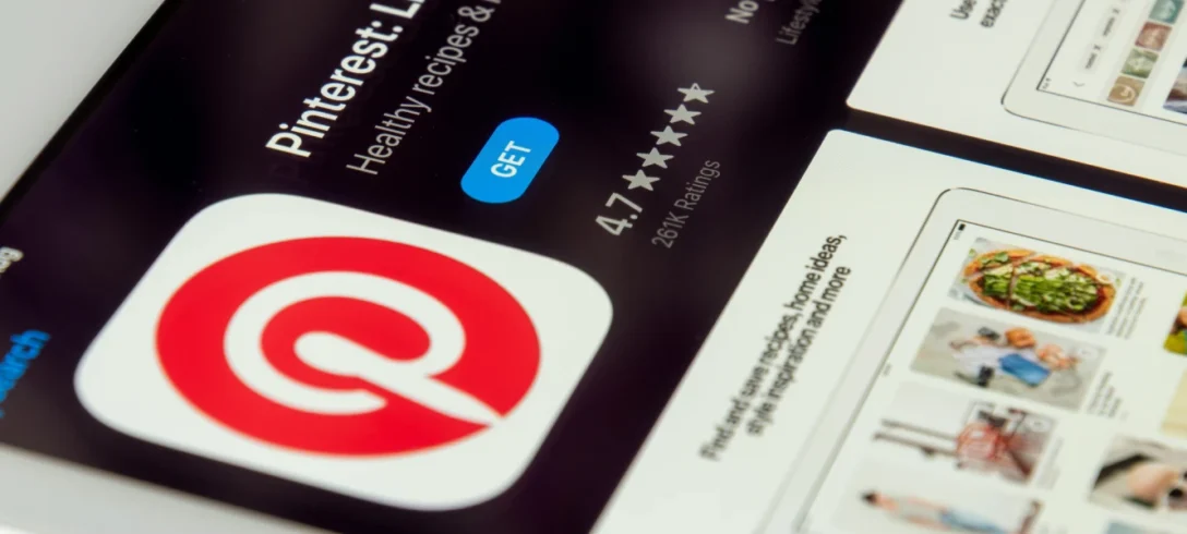 Fiche de l'application Pinterest sur l'App Store, avec sa note de 4,7 étoiles